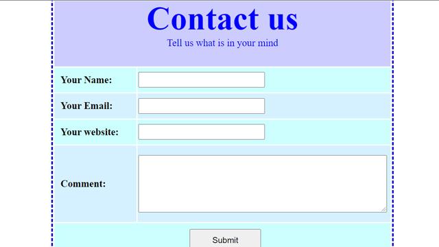 Another Contact us form