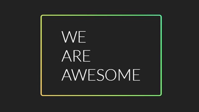 Dynamic Border with Rainbow Effect