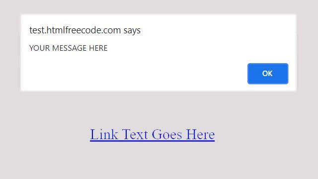 Mouseover Alert HTML Script