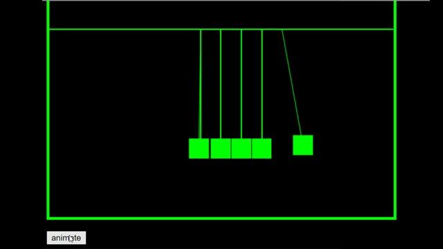 Newton's Cradle on HTML5 Canvas