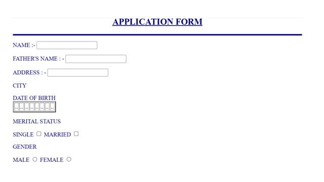 Make a Simple Form